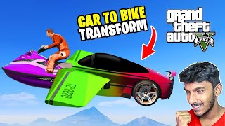 Full Transform Race - Car to Bike -  GTA 5 impossible stunt races - GTA 5 Stunt Race in Tamil screenshot 1