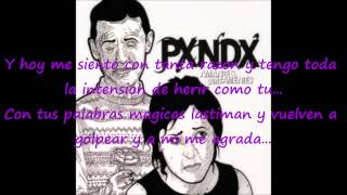 Video thumbnail of "Tus palabras punzocortantes - Panda - Letra"