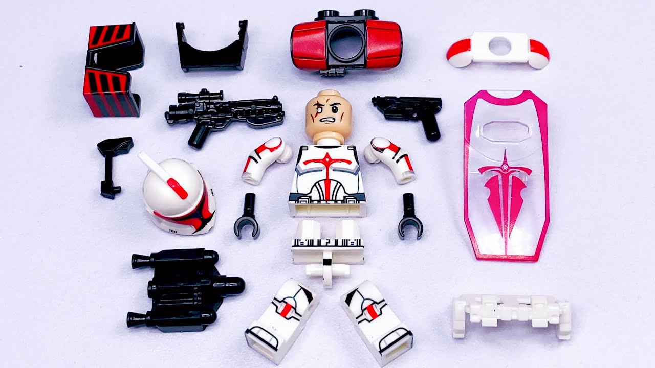 Кастомная фигурка LEGO Star Wars Clone Shock Trooper | Неофициальная минифигурка