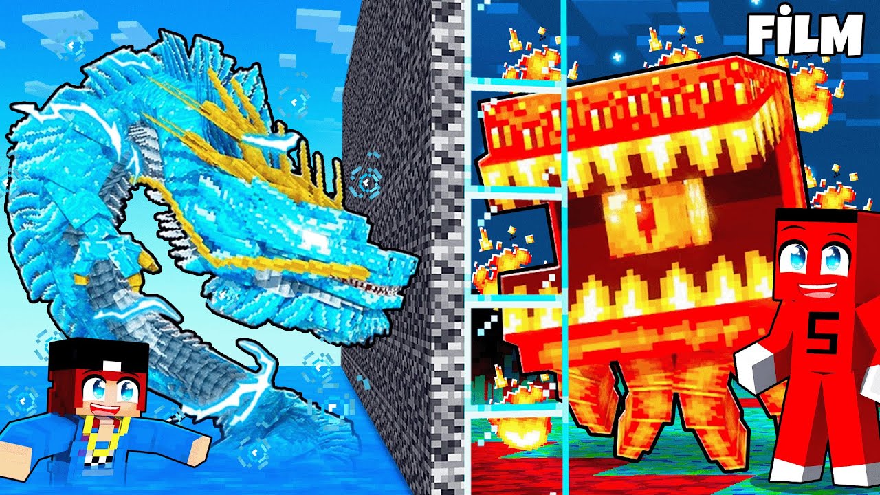 ELEMENT İKSİRLERİ ile MOBLARI SAVAŞTIRDIK !! - Minecraft