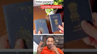 These are 2 passports, see the magic .innovative video #passport #passportpower #indian #canadian