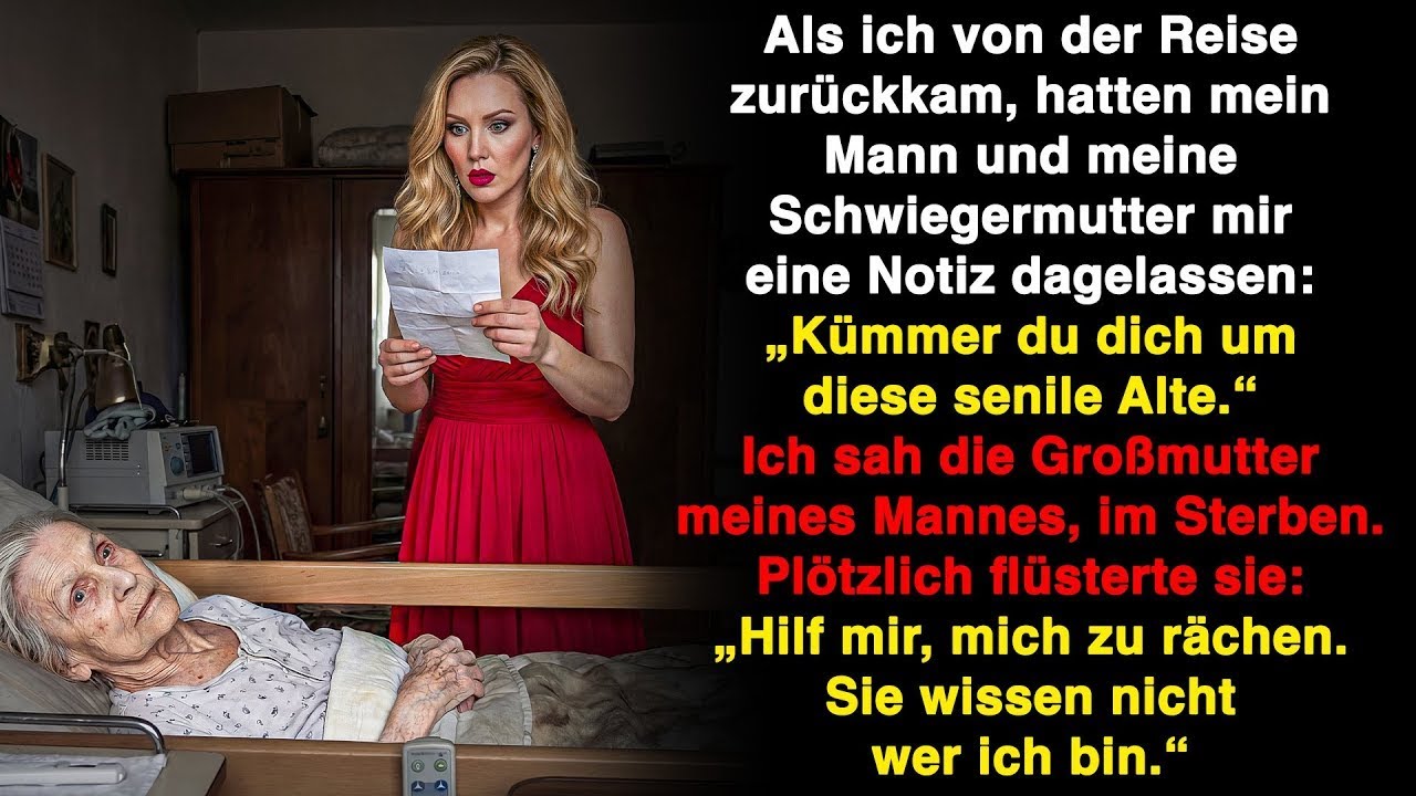 „Kümmer dich um diese senile Alte.“ Ich sah die Großmutter meines Mannes sterben und …
