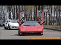 Pure Engine Sound!! Lamborghini Countach 40th Anniversary Demo Run at Nagano Japan