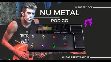 Nu Metal style POD GO Ultimate guitar presets and IR by Liveplayrock #liveplayrock #line6podgo