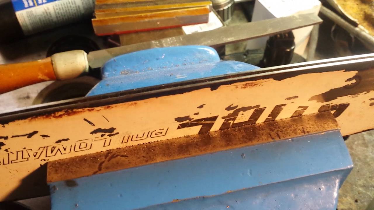 Chainsaw Maintenance Dressing The Bar Youtube