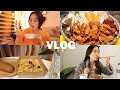 [집순이 vlog] 추우니까 배는 따뜻하게 (신전떡볶이/아웃백 투움바 파스타/중앙해장 곱창전골/깍두기볶음밥/오돌뼈/집밥 잡채)