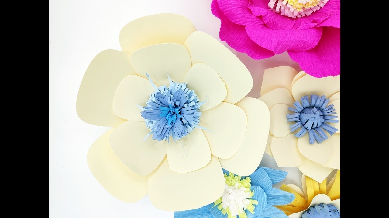 DIY Paper flower backdrop  Lalia Plus 03 paper cardstock