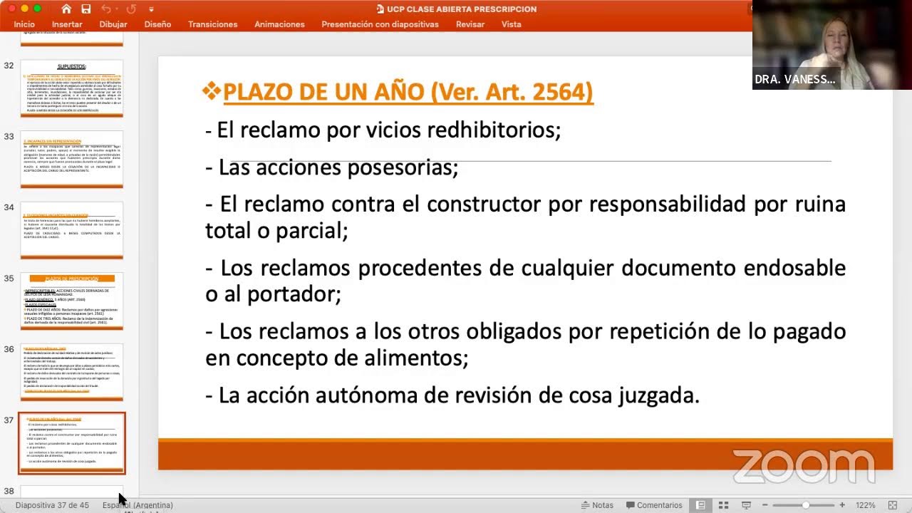 Clase Abierta La prescripción liberatoria