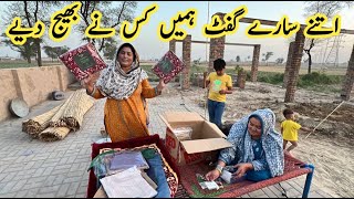 Gift Unboxing vlog| Pure Mud House Life | Pakistani family vlog