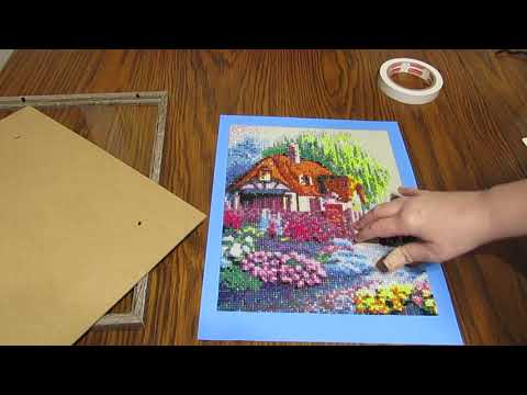 Framing A Diamond Painting - Easy And Inexpensive!