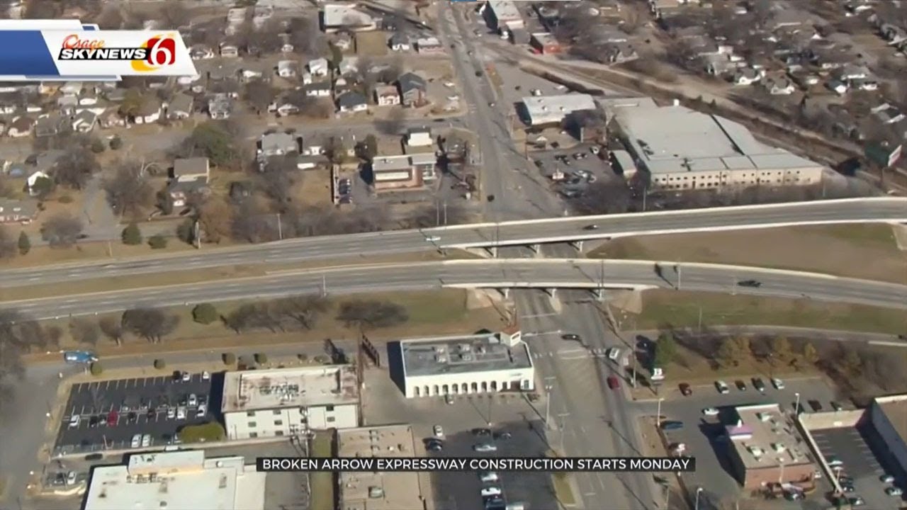 Broken Arrow Expressway Construction Project Starts Monday - YouTube