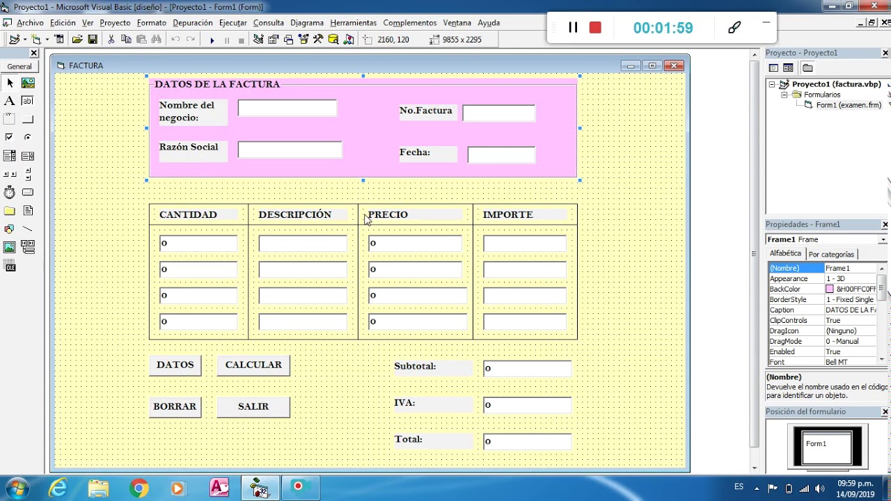 Factura en Visual Basic 6.0 YouTube