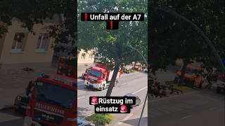 ❗️Unfall auf der A7❗️#feuerwehr #einsatz #blaulicht #einsatzfahrtenfilmer #a7 #neumünster #fypシ
