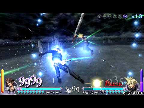 Dissidia Final Fantasy - Squall Vs Cloud