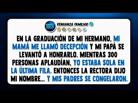 En la graduación de mi hermano, mis padres lo llamaron su "único hijo exitoso"—Entonces la...