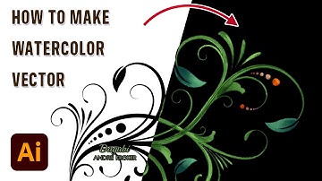 How to make a Watercolor Vector Picture from a simple Vector Image in Adobe Illustrator