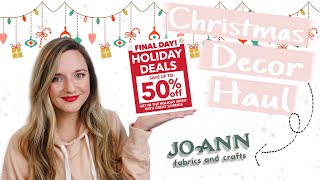Christmas Haul 2020 Joann Fabrics and Crafts Store