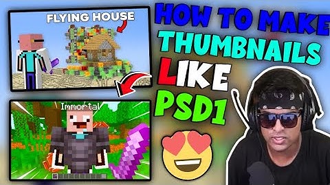Make Lifesteal Thumbnail Like PSD1 // Make Minecraft Thumbnail Like PSD1 in Mobile (No Replay Mod 🤫)