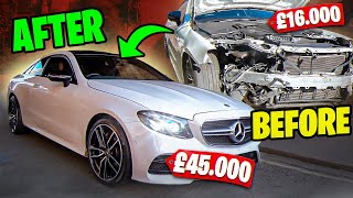 Fixing A Wrecked Mercedes E53 Amg In 10 Minutes Or Less!