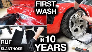 First wash in 10 Years: Ruf Slantnose Porsche 1 of 2