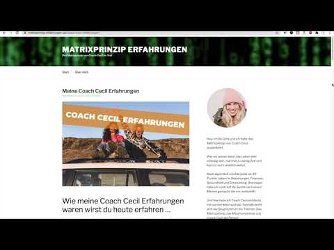 Update ✅ Matrixprinzip Erfahrungen mit Coach Cecil und seinem Erfolgskurs
