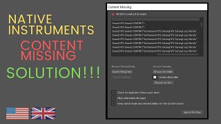 Kontakt : Missing Content - SOLUTION!!!