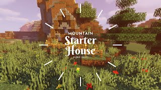 Minecraft: How To Make A Mountain Starter Base -- Super Simple!