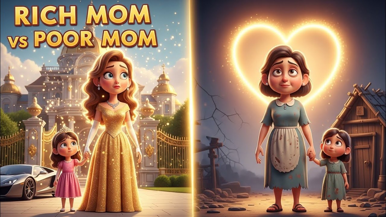 Rich Mom vs. Poor Mom | The True Meaning of Wealth | Bedtime Story (Day ...