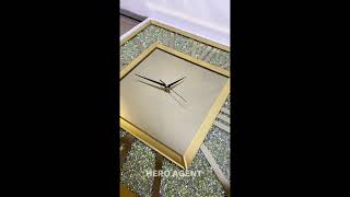 Wall Clock CL08 Golden By Hero Agent (PUSAT BORONG HERO)