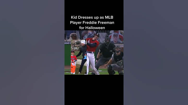 Kid Dresses Up As MLB Player Freddie Freeman For Halloween #sports #baseball #mlb #foryou