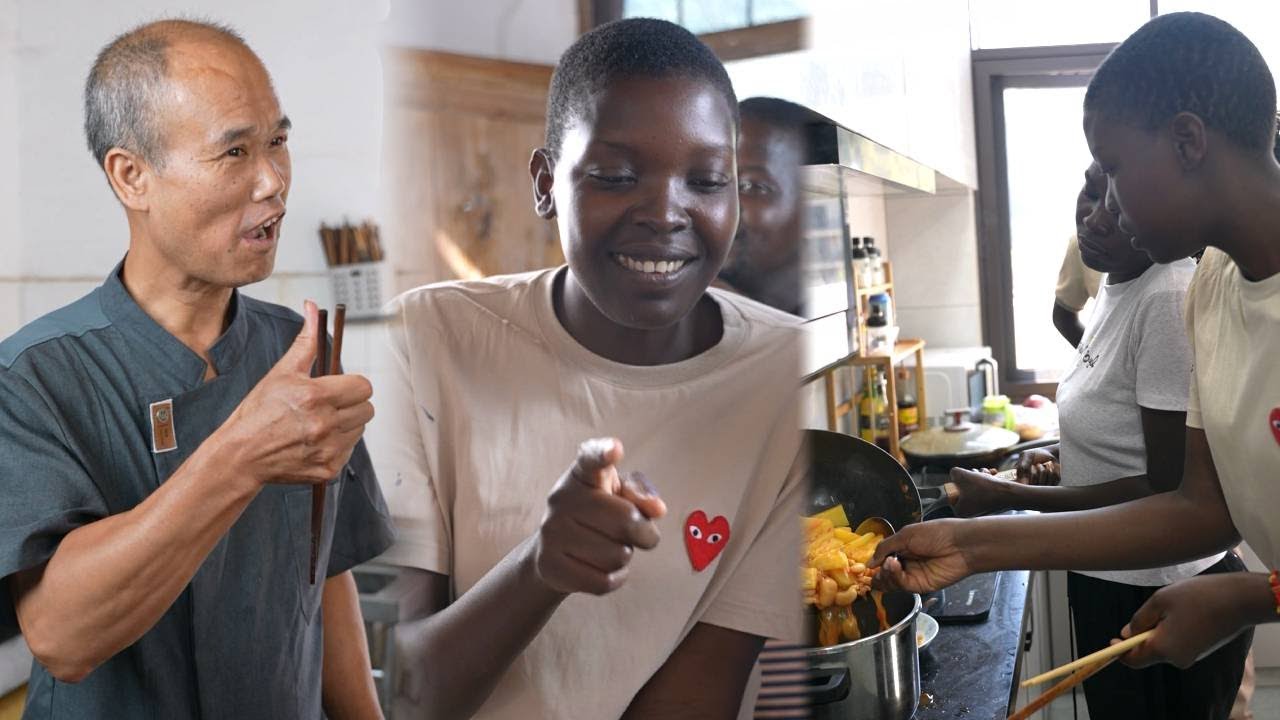 My siblings cooked African food for my Chinese family to try — everyone said it was delicious!
