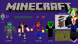 Modded PvP w/ friends
Modded PvP with catpack2, ghost80801, A_Jewl, Spiderninja1, Peashooter_2
Channels
Peashooter_2 (UltrashockMC):
https://www.youtube.com/user/Peashooter808
ghost80801:
https://www.youtube.com/channel/UC298SYS0H50GbGIBwrOKyCw
Mods
Flans:
http://flansmod.com/
Smart Moving:
http://www.minecraftforum.net/forums/mapping-and-modding/minecraft-mods/1274224-smart-moving
As always, thx 4 watchin... be sure to leave a like and to subscribe!!! Modded PvP w/ friends
