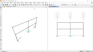 SAP2000 - Thể hiện phản lực gối tựa