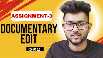 DOCUMENTARY ON VIDEO EDTING BY THARUN SPEAKS || @TharunSpeaks  || NJVEC COHORT 5.0 ||ASSIGNMENT-3|