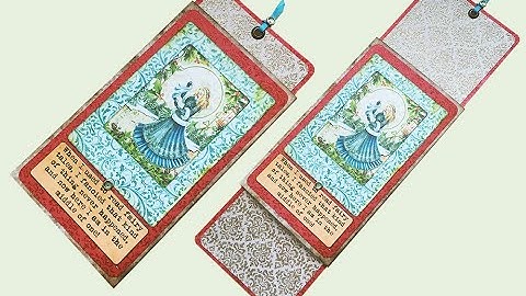 Making a double slider card. Process video.