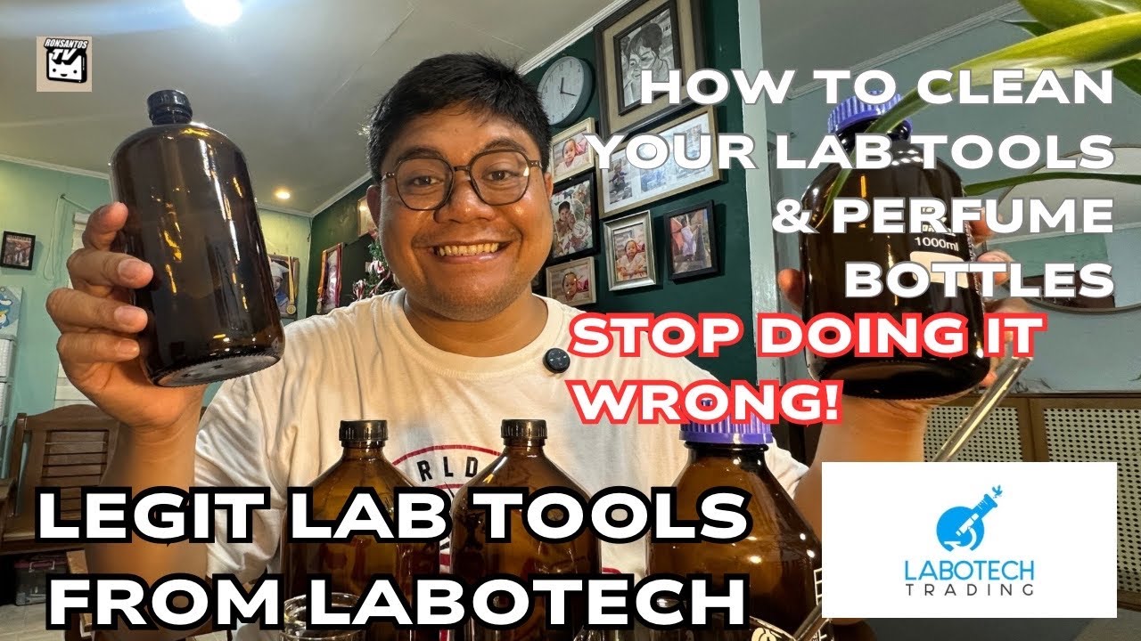 How to Properly Clean Perfume Bottles and Lab Materials (ft. Labotech Trading)