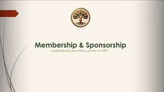 Play: how AIRA membership and sponsorship work