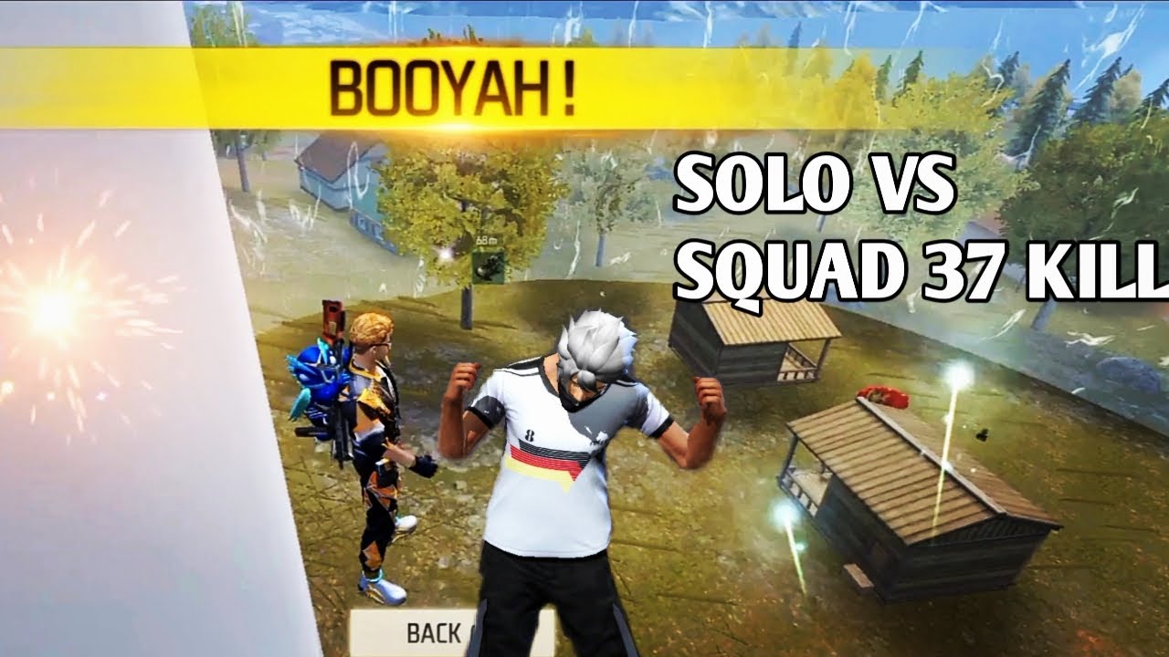 FREE FIRE SOLO VS SQUAD 37 KILL RANK PUSH VIDEO WORLD RECORD 😱😱 - YouTube