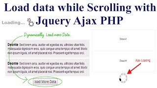 Load data while Scrolling with Jquery Ajax PHP | Like Flipkart and Amazon 🔥🔥