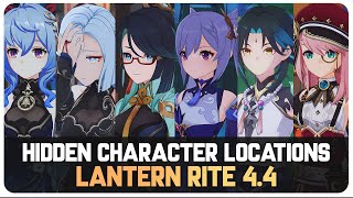 All Hidden Character Locations - Lantern Rite 4.4 (Bonus Dialogues) | Genshin Impact