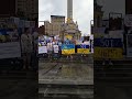 Вдовы и жены бойцов 501 батальона морской пехоты вышли на главную площадь Киева.