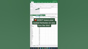 Excel cheatsheet #shorts