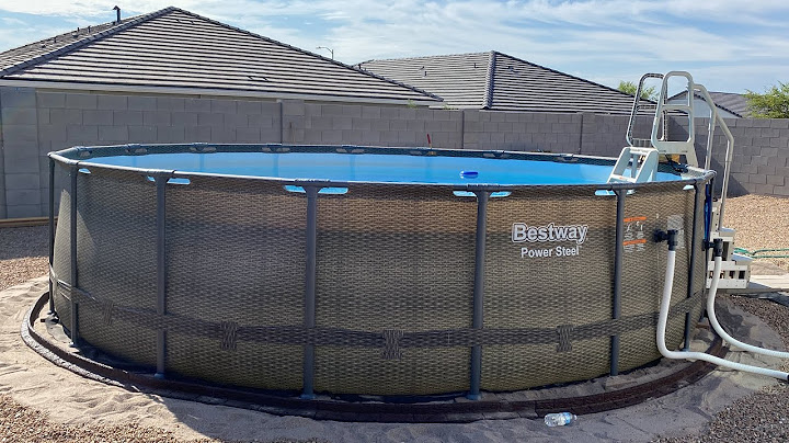Como Instalar una piscina Preparando terreno / how to set up above ground Pool best way 18x48 easy
