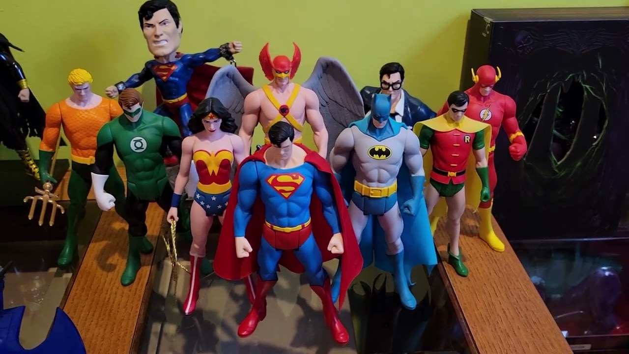 2022 Toy Room Tour DC Collection Superman Batman Justice League McFarlane Super Powers and Statues