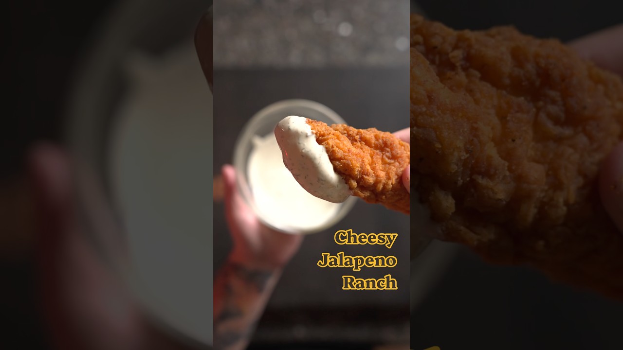 Cheesy Jalapeno Ranch… #ranch #chickentenders