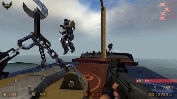 ZOMBIE ESCAPE MOD ON COUNTER-STRIKE: SOURCE, MAP: ZE_jurassic_park, CSS