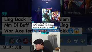 Taz Cobain Combo Ling Patch Terbaru War Axe+Emblem Mm #shortsvideo #mobilelegends