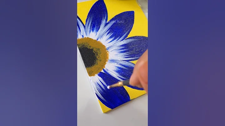 Easy flower painting #painting #shorts thumbnail
