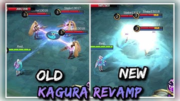 KAGURA REVAMP OLD vs NEW SIDE by SIDE COMPARISON - MOBILE LEGENDS BANG BANG