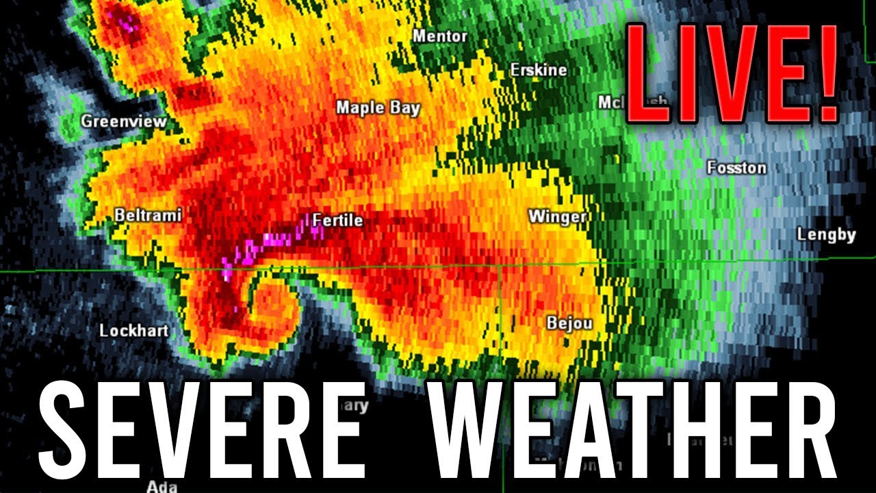 Severe Weather Live Coverage - Strong Tornadoes, Large Hail, Damaging ...